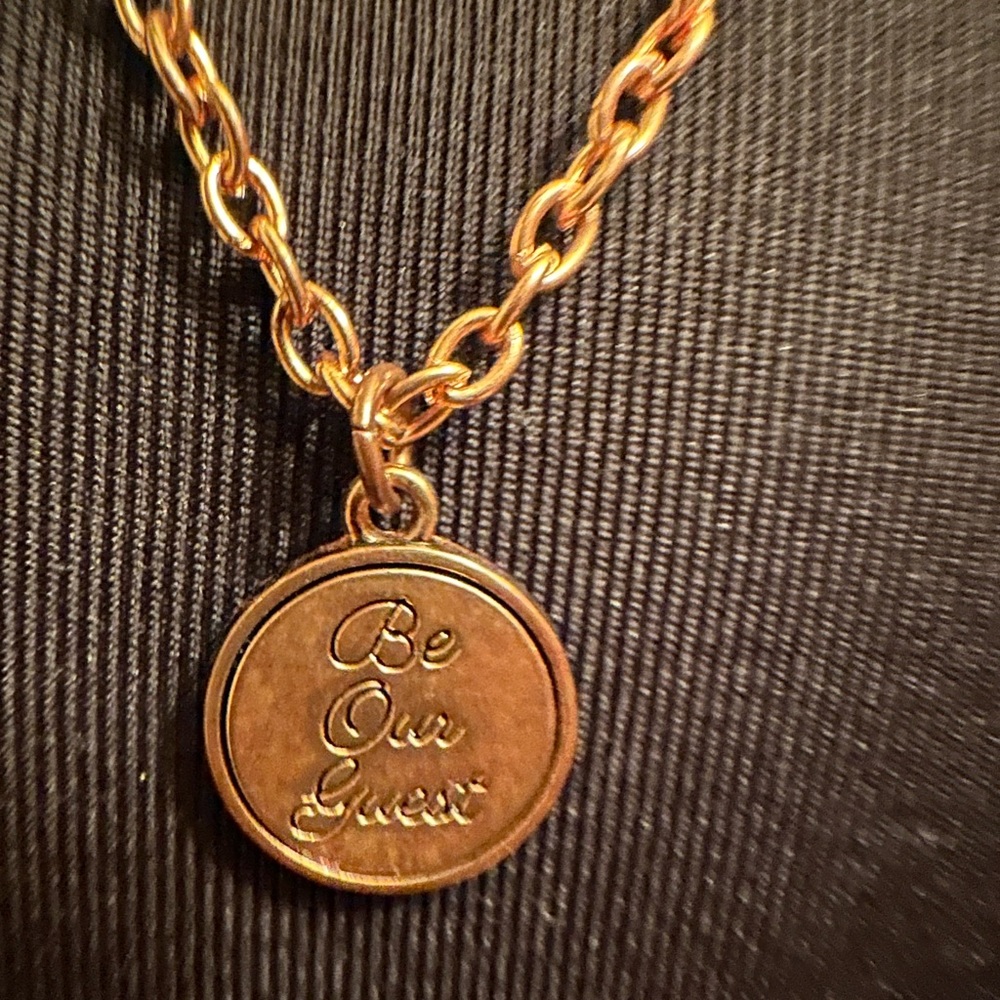 Vintage Disney Beauty & the Beast Necklace